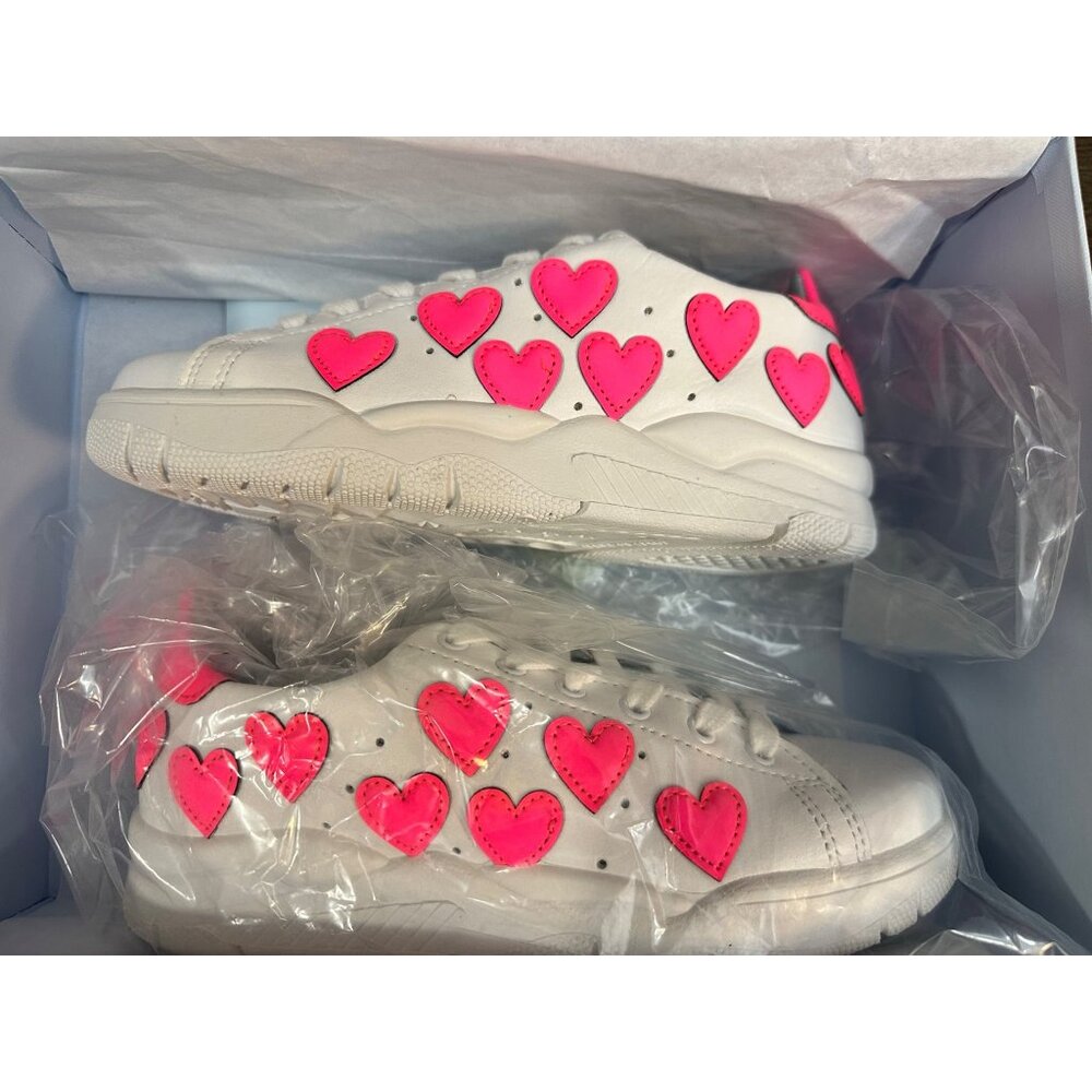 Chiara Ferragni Pink hearts shoes  sneakers Size 36 Italy US 6 / 6.5 - Picture 4 of 14